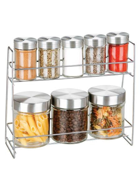 Glass Canister Spice Jar Set (Available in a pack of 6)