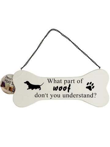 Dog Bone Wall Sign (Available in a pack of 12)