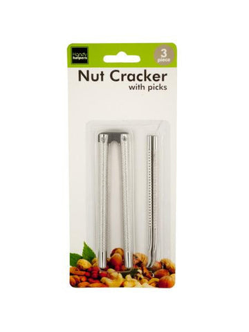 Metal Nut Cracker with Picks Set (Available in a pack of 12)