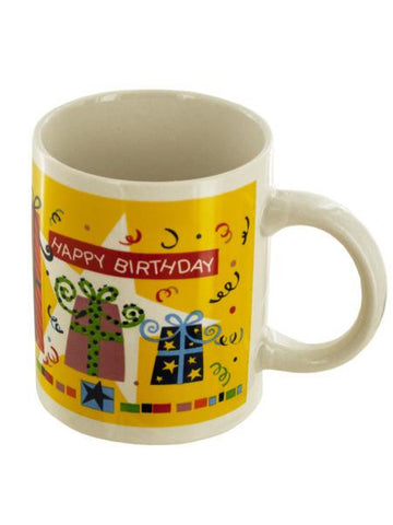 Happy Birthday Ceramic Mug (Available in a pack of 6)