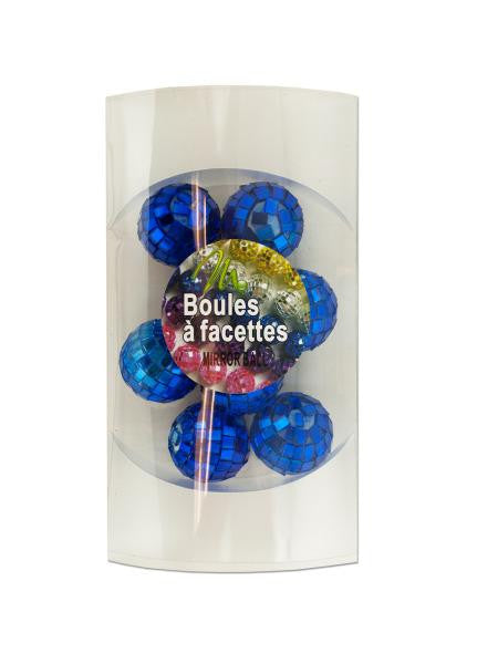 Mini Blue Mirror Balls (Available in a pack of 15)