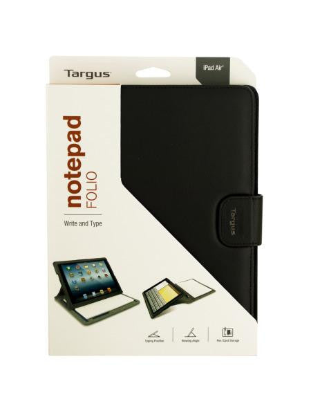 Targus iPad Air Black All-In-One Notepad Folio (Available in a pack of 3)