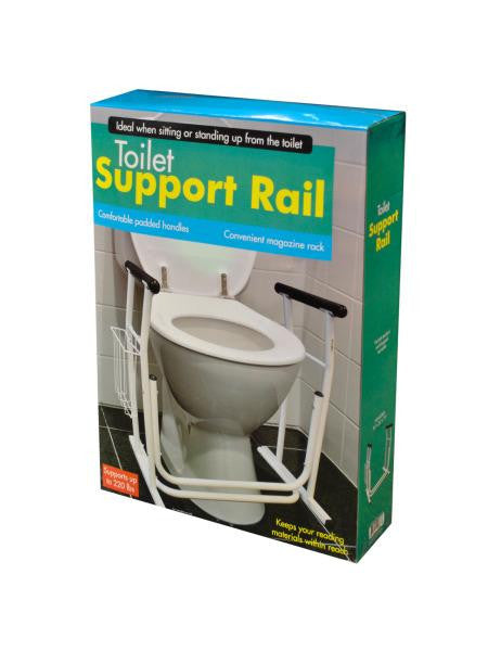 Toilet Support Rail with Magazine Rack (Available in a pack of 1)