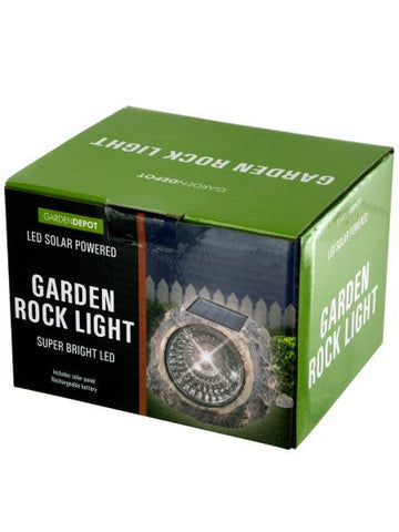 Solar Powered LED Garden Rock Light (Available in a pack of 1)