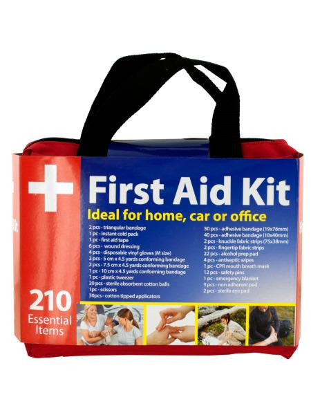 First Aid Kit in Easy Access Carrying Case (Available in a pack of 1)