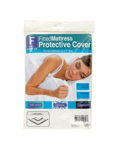 Full Size Fitted Protective Mattress Cover (Available in a pack of 12)