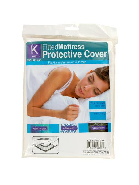 King Size Fitted Protective Mattress Cover (Available in a pack of 12)