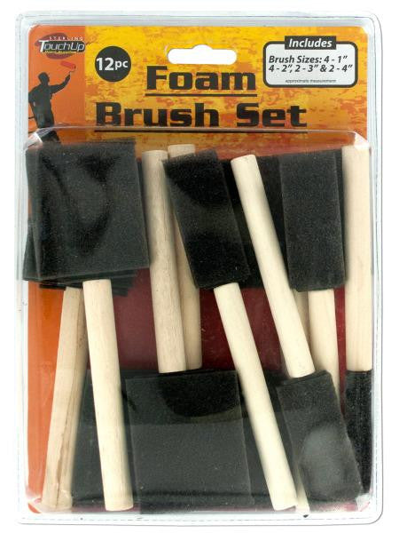 Foam Paint Brush Set (Available in a pack of 12)