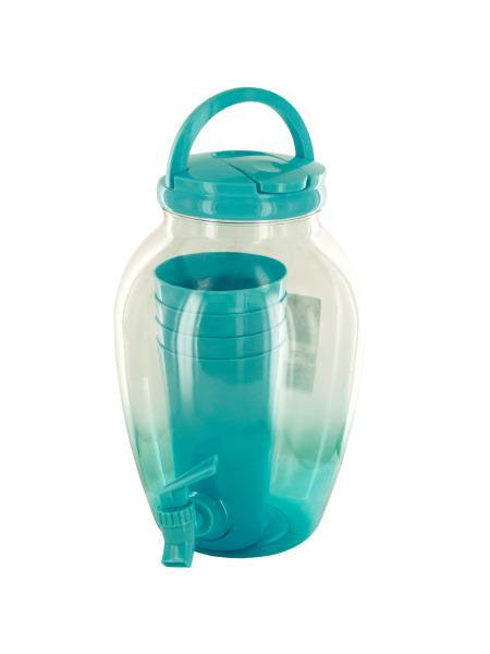 Beverage Dispenser Set with Cups (Available in a pack of 1)