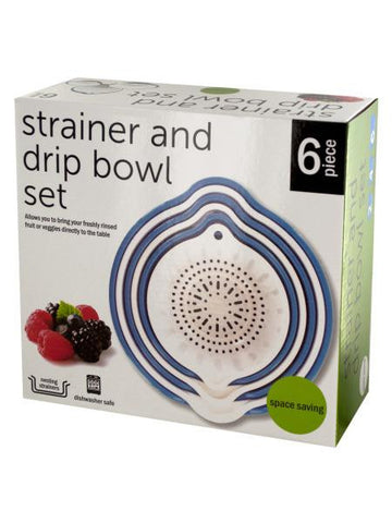 Strainer &amp; Drip Bowl Set (Available in a pack of 4)