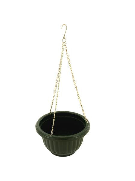 Small Hanging Flower Pot with Metal Link Chain (Available in a pack of 12)