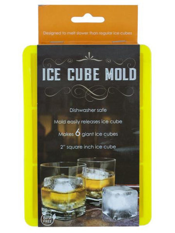 Large Silicone Ice Cube Mold (Available in a pack of 6)