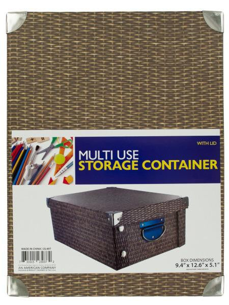 Multi-Use Storage Container with Lid (Available in a pack of 1)