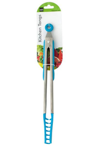 Blue Nylon-Tipped Metal Salad Tongs (Available in a pack of 4)