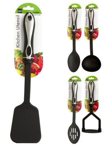 Nylon Kitchen Utensil with Anti-Slip Grip (Available in a pack of 8)