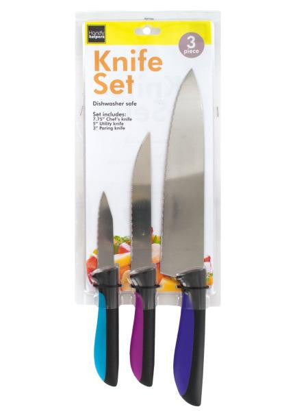 Multi-Purpose Knife Set with Anti-Slip Handles (Available in a pack of 6)