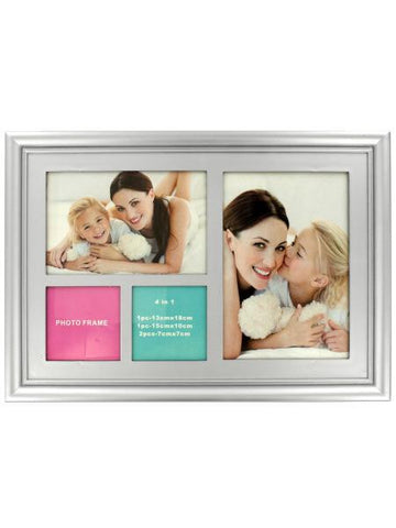 Sectioned Silver Photo Frame (Available in a pack of 6)