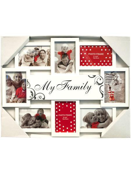 My Family White Collage Photo Frame (Available in a pack of 6)