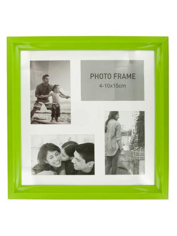 Lime Green Collage Photo Frame (Available in a pack of 6)