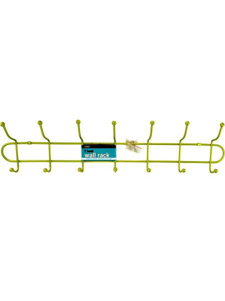 7 Hook Metal Wall Rack (Available in a pack of 4)