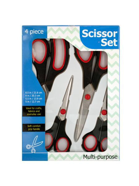 Multi-Purpose Stainless Steel Scissor Set (Available in a pack of 4)