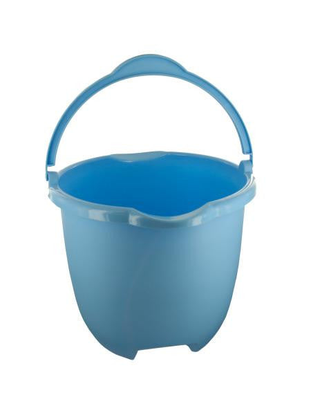 Plastic Bucket with Handle &amp; Pour Spouts (Available in a pack of 4)