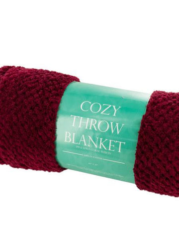 Cozy Textured Coral Fleece Throw Blanket (Available in a pack of 1)