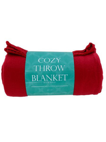 Cozy Polar Fleece Throw Blanket (Available in a pack of 4)