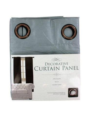 Decorative Faux Silk Curtain Panel (Available in a pack of 1)