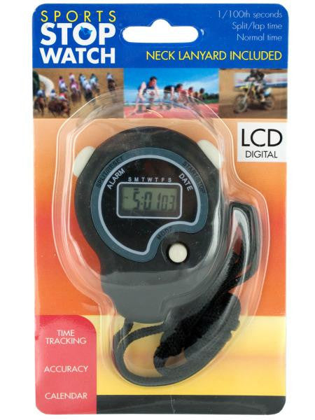 Sport Stopwatch with Neck Cord (Available in a pack of 5)