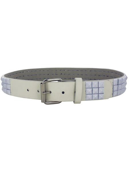 Large White Pyramid Studded Belt (Available in a pack of 8)