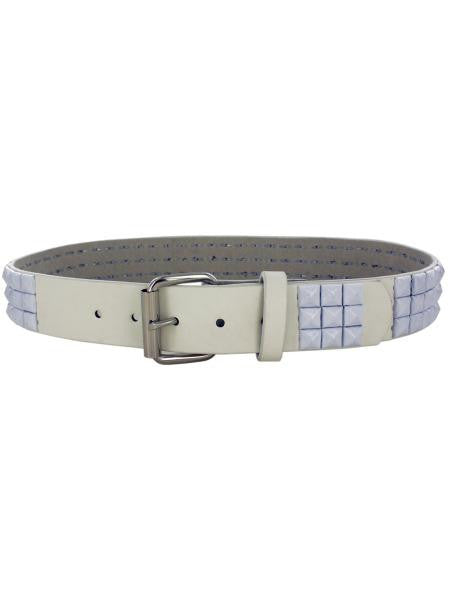 Medium White Pyramid Studded Belt (Available in a pack of 8)