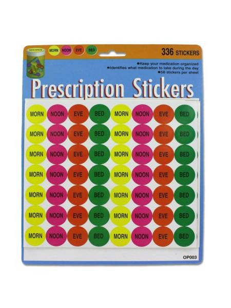 Prescription Stickers (Available in a pack of 24)