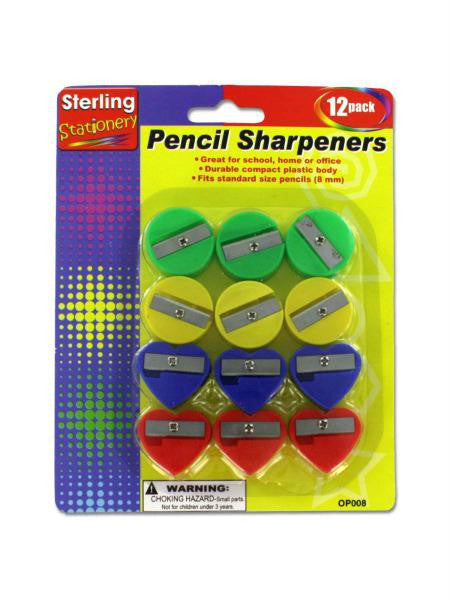 Fun Shape Pencil Sharpeners (Available in a pack of 24)