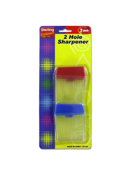 Two-Hole Pencil Sharpener Set (Available in a pack of 24)