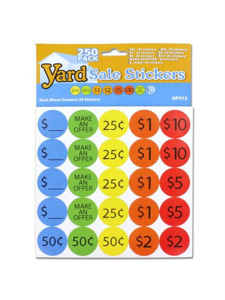 Yard Sale Pricing Stickers (Available in a pack of 24)