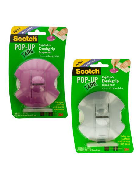 Scotch Pop-up Refillable Deskgrip Tape Dispenser (Available in a pack of 6)