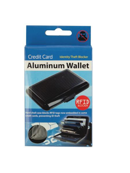 Aluminum Credit Card Wallet (Available in a pack of 12)