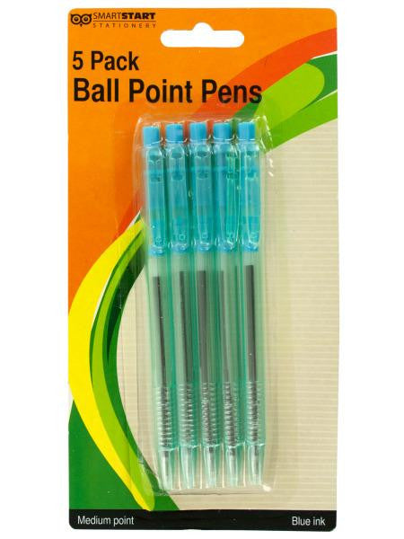 Light Blue Ball Point Pens Set (Available in a pack of 12)