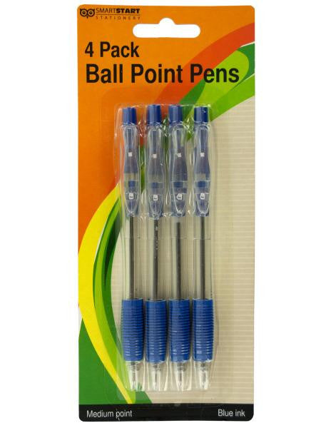 Retractable Blue Ball Point Pens Set (Available in a pack of 12)