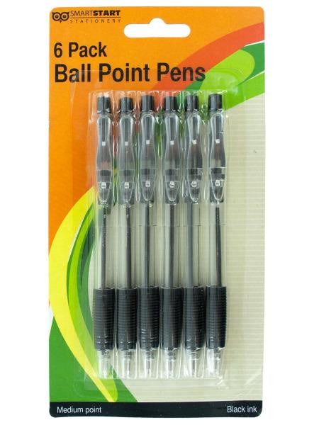 Black Medium Ball Point Pens Set (Available in a pack of 12)