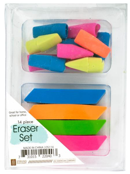 Colorful Eraser Set (Available in a pack of 24)