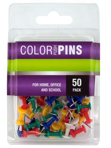 Colored Push Pins Set (Available in a pack of 24)