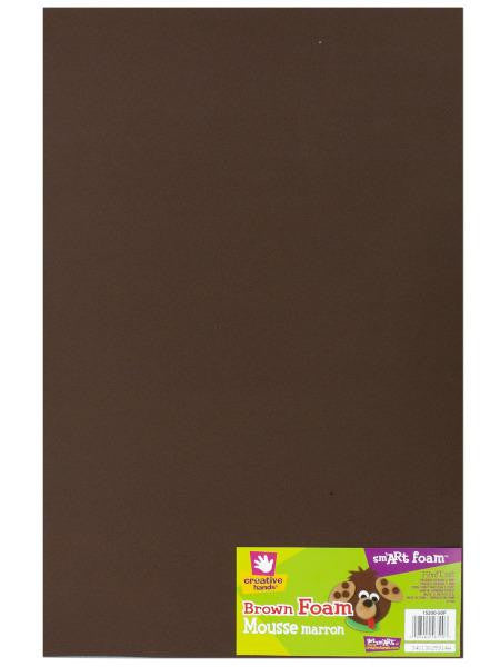 Brown Sm&#039;art Foam Craft Sheet (Available in a pack of 36)