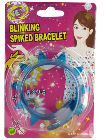 Blinking Light-Up Spiked Bracelet (Available in a pack of 24)