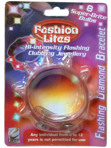 Flashing Diamond Light-Up Spiked Bracelet (Available in a pack of 24)