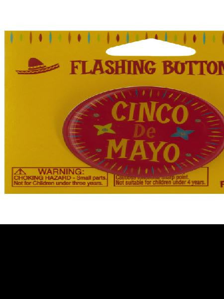 Cinco de mayo flashing button (Available in a pack of 24)