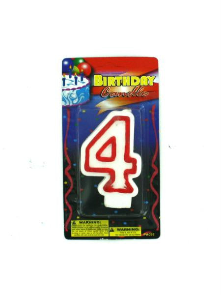 Numerical Birthday Candle (Available in a pack of 30)