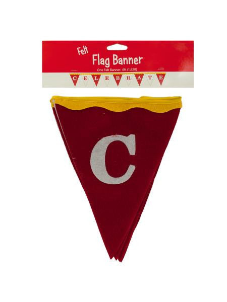 Big Top Celebrate Felt Flag Banner (Available in a pack of 24)