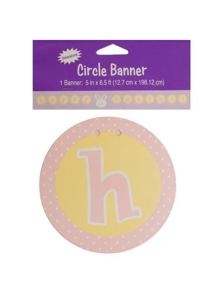 Happy Easter Circle Banner (Available in a pack of 18)